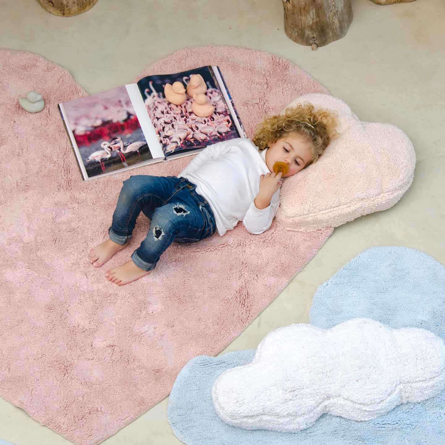 RUG PUFFY LOVE NUDE (160X180)